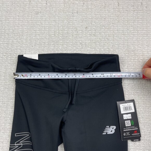 New Balance Printed Accelerate Black Reflective Running Mid Rise Tight Wom XS - Picture 9 of 14